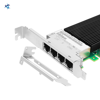 Adaptador de Red Ethernet Convergente X710-T4G1P5 10GbE RJ-45 de 4 Puertos PCIe 3.0 X8 para Servidor, Centro de Datos, Implementación de Alta Densidad