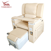 Chaise en forme de S brodée exclusive pour salon de manucure, canapé de massage des pieds et de bain de pieds SAP