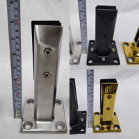 Collier de serrage en acier inoxydable de haute qualité pour système de garde-corps en verre intérieur/extérieur