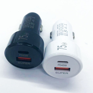 Caricabatterie da <span class=keywords><strong>Auto</strong></span> Portatile 75W QC3.0 30W PD 45W con Doppia Porta USB-C, Ricarica Super Veloce <span class=keywords><strong>per</strong></span> l'Alimentazione degli Elettrodomestici in <span class=keywords><strong>Auto</strong></span> - Product Image 2