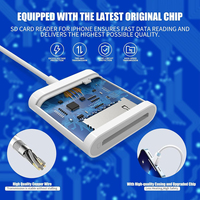 Adaptador de cámara USB C Trail Viewer USB 3,0 Lector de tarjetas de memoria SD de alta velocidad