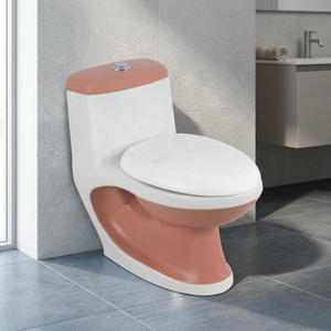 WC monobloc professionnel en céramique à siphon, suite sanitaire moderne pour salle de bain - Product Image 2