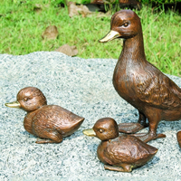 Décoration de jardin extérieure moderne en bronze sur mesure grandeur nature, technique de moulage 3D en laiton plaqué, cadeau personnalisé