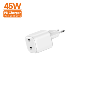 Adaptateur secteur USB-C Vina pour Royaume-Uni, <span class=keywords><strong>2</strong></span> ports, charge rapide GaN 45W, PD 3.0, homologué CE, portable pour voiture, accessoires pour téléphone <span class=keywords><strong>OnePlus</strong></span>, en déplacement - Product Image 5