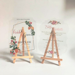 Invitations de <span class=keywords><strong>mariage</strong></span> en acrylique <span class=keywords><strong>arabe</strong></span> « Eid Mubarak » très vendues avec carte en acrylique miroir doré - Product Image 2