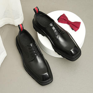 Nuevos y elegantes zapatos de negocios de cuero genuino para hombres con cordones, 37-46 talla grande, zapatos de oficina informales, zapatos de cuero informales para hombres - Product Image 2