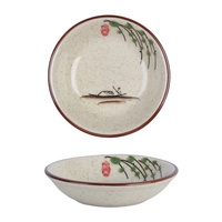 Onderglazuurkleur Terracotta Keramiek Japanse kruidenschotel Keuken Snacks Gedroogd fruit Sojasaus Chinees huishouden Met de hand beschilderd