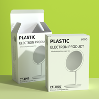 Boîte à cartes en papier blanc personnalisée en gros pour miroir Boîte de taille personnalisée bon marché pour les produits des petites entreprises