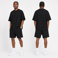 Unisex Mode T-Shirt 250GSM Dichte Baumwolle Relaxed Fit Einfarbiges Rundhals-Shirt Kurzarm Großhandel Individueller Druck Fabrik
