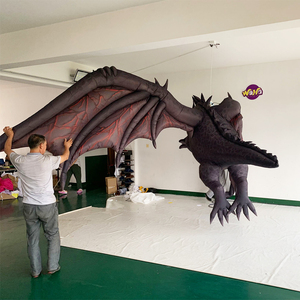 Globo Inflable Digital Decorativo para Escenarios, Dragón Negro Volador Colgante, Mascota para Eventos Musicales - Product Image 5