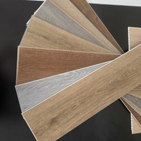 Revêtement de sol en vinyle 100 % étanche SPC à âme rigide, écologique, aspect bois, installation par clic pour intérieur, chambre, bureau, design graphique