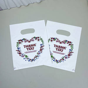 Bolsas de Regalo de Plástico PE de Moda al por Mayor de Fábrica de Yiwu, Bolsas Retráctiles para Ropa, Compras, Transporte de Arroz, Impresas con 'Gracias por su Compra' - Product Image 3