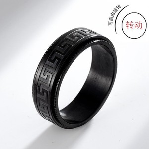 Viking Punk <strong>Spinner</strong> <strong>Rings</strong> 18K Gold Plated Stainless Steel Topaz NorsRunes Fidget <strong>Spinner</strong> Men's Unisex Anxiety Relief Gift - Product Image 6