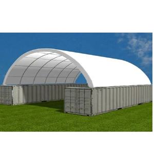 Cobertizo Metálico para Contenedores Marítimos, Domo para Contenedor de Envío de 40 pies con Puerta, Cobertizos y Carpa de Almacenamiento - Product Image 6