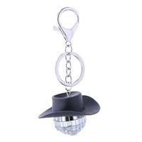Porte-clés boule disco en verre fait main, style européen et américain, tendance, surface miroir, ornement à suspendre pour voiture, décorations de fête