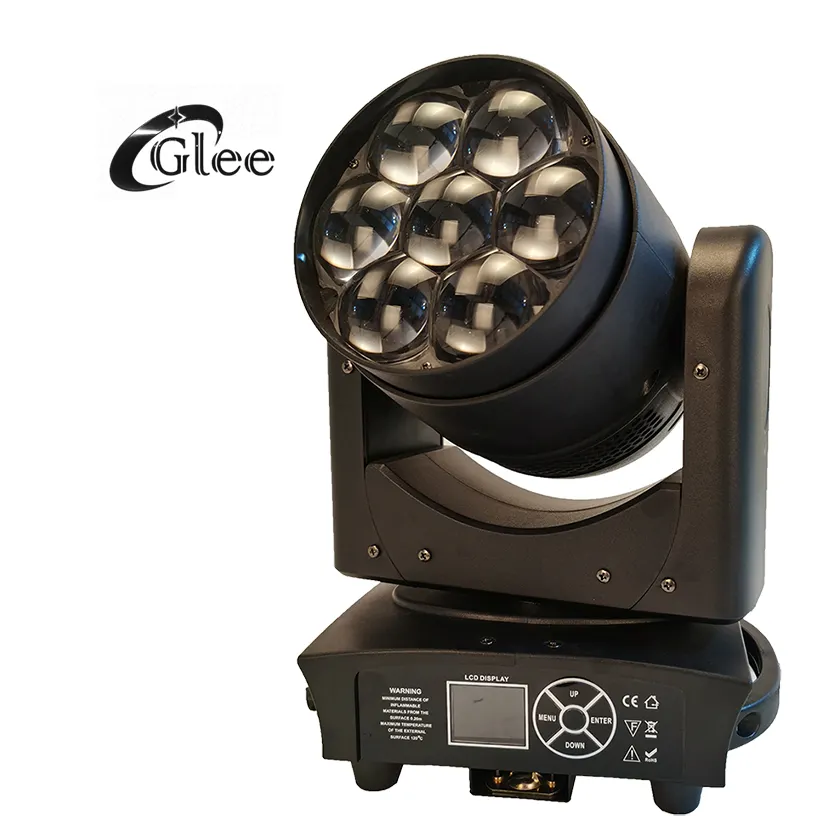 GLEE 7X40W RGBW 4in1 Led Zoom Wash Head Light Bergerak Baru