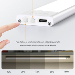 Lampe d'<span class=keywords><strong>armoire</strong></span> à LED moderne rechargeable par USB Lampe de nuit à capteur de mouvement PIR <span class=keywords><strong>sans</strong></span> <span class=keywords><strong>fil</strong></span> Éclairage mural <span class=keywords><strong>sous</strong></span> l'<span class=keywords><strong>armoire</strong></span> - Product Image 3