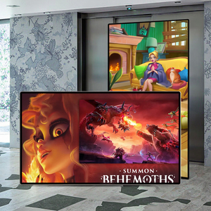 98/100/110 inch trong nhà Full HD/4K <span class=keywords><strong>Android</strong></span> quảng cáo LCD kỹ thuật số màn hình Áp phích treo tường không cảm ứng cho thang máy wayfinding - Product Image 2
