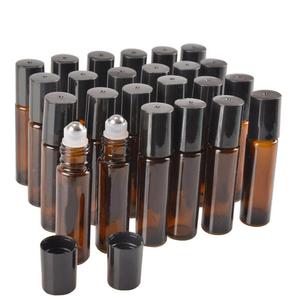 <span class=keywords><strong>10Ml</strong></span> <span class=keywords><strong>Amber</strong></span> Glass Cuộn Trên Chai Với Con Lăn Không Gỉ - Product Image 2
