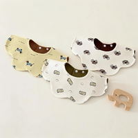 Baby Bibs Waterproof Double-sided Baby Spit-up Bibs Children's Pure Cotton Newborn Eating Scarf Class Cartoon Pattern All