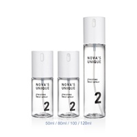 Bouteille de pompe de pulvérisation de verrouillage de torsion portable 80ml 100ml 120ml bouteille de pulvérisation de réglage de maquillage bouteilles cosmétiques en plastique PETG à brume fine