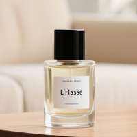 Flacon de parfum noir mat de qualité supérieure 100 ml 50 ml avec vaporisateur, échantillons gratuits, bouchon et étiquette personnalisés