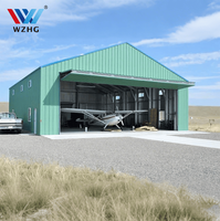 Hangars d'avions modernes en acier pour écoles de pilotage, structure isolée avec conception pour charges de neige canadiennes et haute durabilité