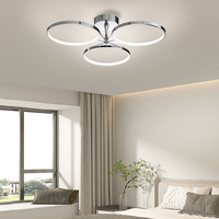 Plafonnier LED circulaire moderne et minimaliste pour l'intérieur de la maison, éclairage de la salle à manger