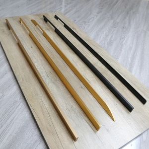 Poignées de meuble modernes en alliage d'aluminium noir et or pour armoires de chambre, poignées longues de cuisine, tirants de placard, boutons de commode, poignées de porte de meuble - Product Image 1