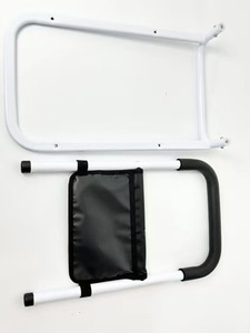 เตียงโลหะปรับได้แบบสองบาร์ลดกระหน่ำเตียงช่วยผู้สูงอายุแผ่นรองด้านความปลอดภัยอุปกรณ์บำบัดสำหรับผู้ใหญ่ - Product Image 5