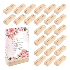 LOGO personalizzato tavolo in <span class=keywords><strong>legno</strong></span> rustico in <span class=keywords><strong>legno</strong></span> Memo titolare della carta foto immagine nota Clip supporto per matrimonio - Product Image 5