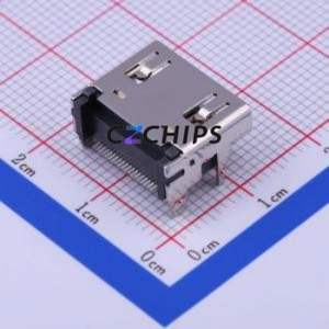 HYC10-HDMIA19-600B <b>HDMI</b> Connector SMD Connector ( Connector Type: <b>HDMI</b>-A )( Gender: Female )( Total Number of PINs: 19P ) - Product Image 1