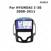 Pemutar DVD otomatis bingkai untuk Hyundai I30 2008-2011 Carplay Android dengan Radio mobil navigasi GPS Multimedia Panel dasbor Trim