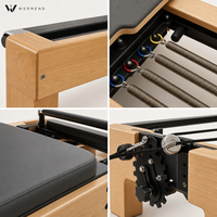 Machine de Pilates Reformer en Bois d'Érable Durable et Portable, 6 ressorts, 5 vitesses, Qualité Professionnelle pour Studio, Ensemble Complet, Certifiée CE, OEM, pour Salle de Sport