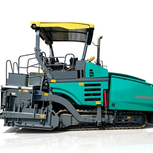 Pavimentadora de Asfalto sobre Orugas VÖGELE SUPER 1800-2L Verde con Cabina Amarilla, Maquinaria para Construcción de Carreteras - Product Image 1