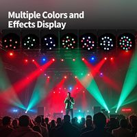 Projecteur matriciel sans fil 36W, 18 LED RGBW, lumières PAR DMX512, activées par le son, éclairage de scène rouge bleu vert pour fêtes, mariages, événements 120