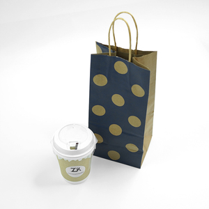 Sac en papier kraft brun personnalisé avec logo imprimé, prix d'usine, pour emballage de restauration rapide, épicerie, vente au détail et plats à emporter - Product Image 4