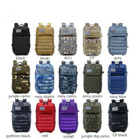 Sac à dos tactique unisexe 900D camouflage système Molle grande capacité étanche PVC Oxford doublure fermeture éclair Combat cadre externe