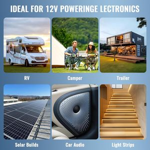 Convertidor de Corriente para RV WF-9875-75 Amp OLIVER, Cargador Inteligente de 3 Etapas de 12V, Ventilador Térmico, Protección de Circuito Múltiple, Alimentación de 12V - Product Image 6