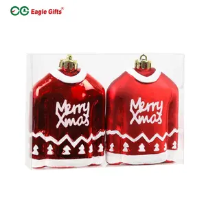 Eaglegifts Onbreekbaar Onbreekbaar Fancy Rood En Goud Doek Kerstboom Ornamenten Decoraties