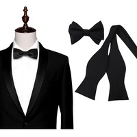 Chemises habillées à bretelles ajustables, cravates nœud papillon noires à nouer soi-même pour hommes, idéales pour les fêtes, les banquets et comme cadeaux.