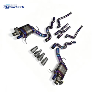 ระบบท่อไอเสียแบบ Catback คุณภาพสูง FlowTech สำหรับ BMW F06 M6 F12 F13 4.4L V8 ไทเทเนียม ติดตั้งแบบ Direct Bolt-on พร้อมรีโมท - Product Image 3