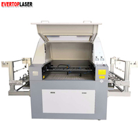 Machine de découpe laser graphique automatique à double tête et double rail avec alimentation et recherche automatiques, machine de marquage laser de marque