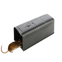 Piège à souris électronique ABS noir, tueur de souris piège à Rat électronique répulsif à souris piège à Rat électrique haute tension