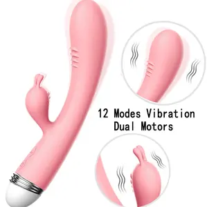 成人玩具兔g点振动器舔舌刺激女性10速医用硅胶防水