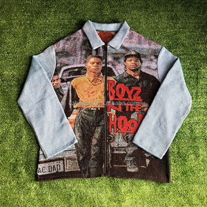 Printemps Mode Femme Veste Tapisserie Tissée Personnalisée Vestes Manteaux Veste En Tapisserie Plus La Taille Crop Top Tapisserie Vêtements - Product Image 5