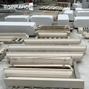 InSpration GRC 제조업체 전문 생산 건축 석재 요소 클래식 외부 창 몰딩 트림