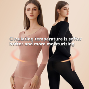 Women Thermal <strong>Longjohns</strong> Long-sleeved Trousers Suit High Elastic and Comfortable Women Long Johns Thermal Set for Women - Product Image 2