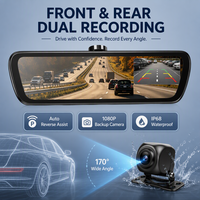 Caméra de tableau de bord 2K avec double caméra et vision arrière 120° °   Enregistreur vidéo de voiture à grand angle 32 Go, livraison directe d'usine