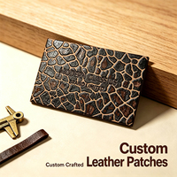 Étiquettes en cuir véritable personnalisées avec logo, pressées à chaud, écologiques, pour jeans, accessoires de vêtements à coudre, vente en gros, OEM, faible MOQ